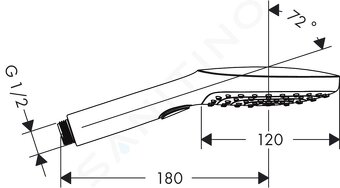 hansgrohe ručná sprcha Raindance Select E 120 26521000 - 3