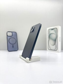 iPhone 15 BLACK 128GB TOP STAV AKO NOVÝ ORIGINÁL - 3