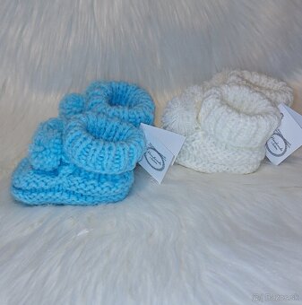 Detské chlapčenské topánočky botičky handmade - 3