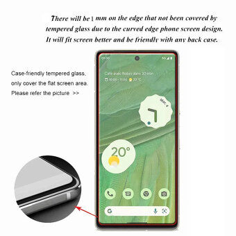 Pixel 7a Ochranné tvrdené sklo 9H na displej - 3