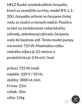 Predám čerpadlo na vodu - 3