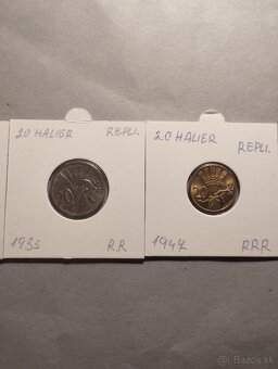 Repliky najvzácnejších ČS mincí - 3
