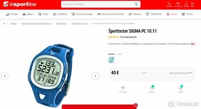 Športtester SIGMA PC 10.11 a hrudný pás Domyos - 3