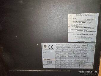 Predám kanadské krbové kachle true north 20 - 3