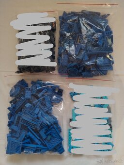 Lego kocky modrá - 335g - 3