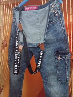 Štýlové slim fit RIFLE NA TRAKY - 3