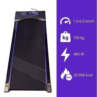 Elektrický bežecký bežiaci pás 1-6 km/h, 480W - 3