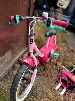 Dievčenský bicykel s prídavnými koliečkami - 3
