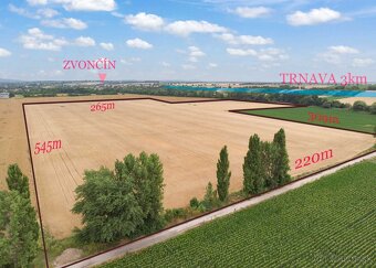 PREDAJ VEĽKÝ POZEMOK - TRNAVA - ZVONČÍN - 147.000 m² - 3