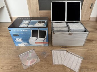 Hliníkový úložný kufrík na 200 ks CD, DVD alebo Blueray - 3