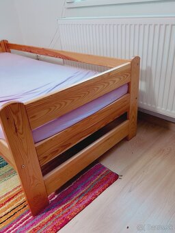 Detská drevená posteľ z masívu 180x80 - 3