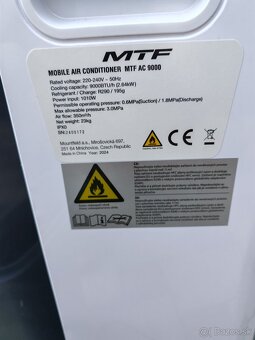 MTF mobilná klimatizácia s diaľkovým rok výroby 2024 - 3