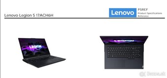 Lenovo Legion 5 3060 RTX MUX + Ryzen 7 17.3" - 3