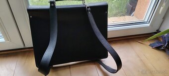 Kožená retro školská taška, brašňa - 3