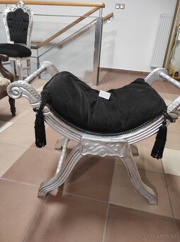 Strieborné sedátko-sofa - 3