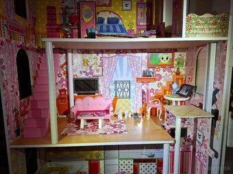 Veľký drevený barbie dom - 2 ks - 3