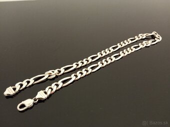 Strieborná retiazka Figaro 92g. - 3