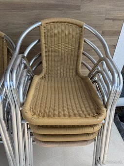 Ratanove sedenie + stol - 3