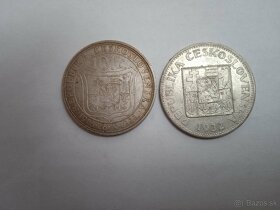 Československé strieborné mince - 2 ks - 3