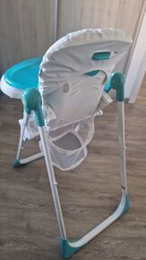 BABY DESIGN Cookie modrá, jedálenská stolička, skladacia - 3