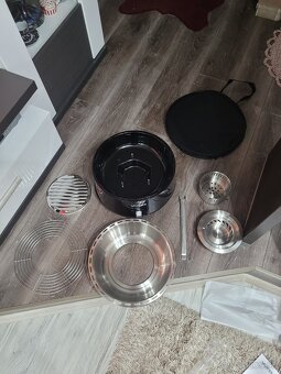 VIVESS Stolný gril na drevené uhlie bez dymu - 3