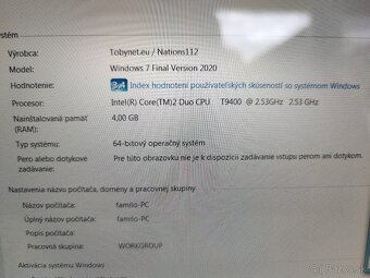 Ponúkam Notebook Fujitsu Siemens XY680 18.4" LCD  - 3