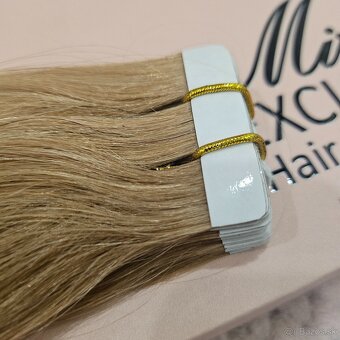 🖤 Tape-in predĺženie vlasov #27 – Medová blond - 3