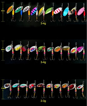 Rybárske potreby - sada mix blinkrov - 3