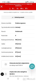 Brzdové kotúče+platničky  mitsubishi l200 - 3