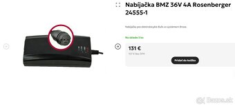 Nabíjačka BMZ 36V 4A Rosenberger 24555-1 Bulls - 3