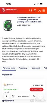 Schneider Profi Predlžovací kábel 25m - 3