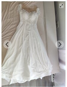 Nádherne svadobné šaty na predaj - 3