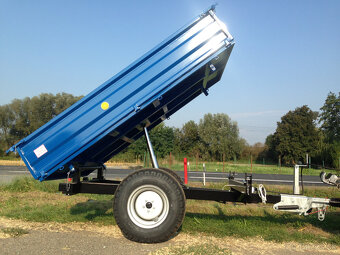 Vlečka za traktor nebo malotraktor, nájezdová brzda - 3 tuny - 3