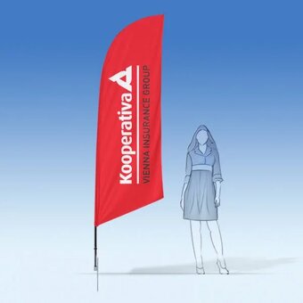 stojan na beachfleg/ reklamné vlajky - 3