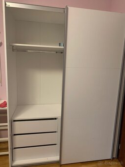 Šatníková skriňa biela - 3