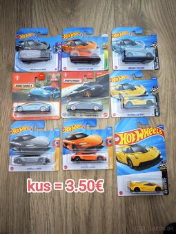 Hotwheels Königsegg, McLaren, formula - 3