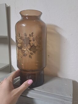 Retro sklenená váza - 3
