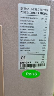 Predám tepelne čerpadlo bazenove 8KW hayward - 3