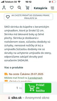 Kúpeľnová skrinka s umývadlom - 3