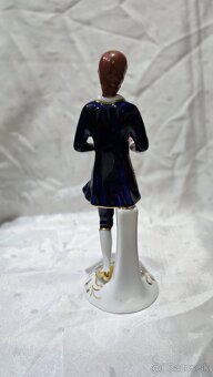 Royal Dux Bohemia – porcelánová soška mladíka (25 cm) - 3