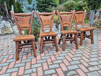 4 masivne zahradne stolicky - 3