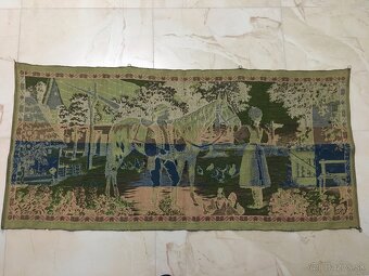 Vintage nástenné koberece – gobelín, - 3