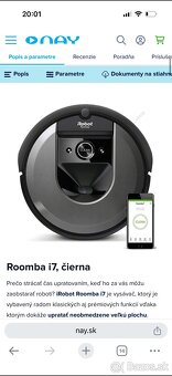 Robotický vysávač urobiť roomba i7 - 3