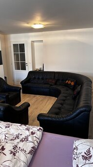 Kožená sedacia súprava + 2 kreslá – pravá koža - 3