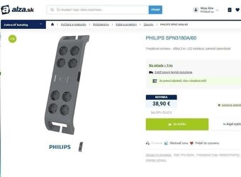 Prepäťová ochrana PHILIPS a SILVERCREST - 8 zásuviek - 3