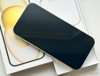 iPhone 15 Yellow BATERIE 100% TOP - 3