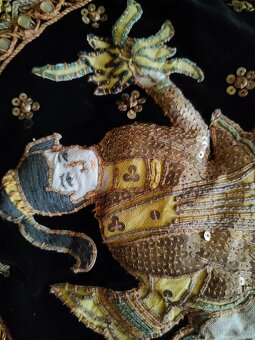 Vzácny gobelín Kalaga Barmská - 3