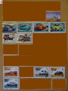 Nádherné poštové známky AUTÁ - 3