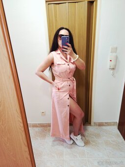 Rifľové letné šaty - mäkkučká riflovina - 3