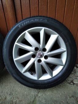 Elektróny 5x100 r15 s letnými pneu - 3